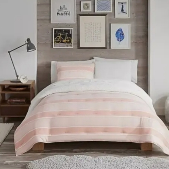 COPY New Ugg Devon Sherpa King Reversible Comforter Set